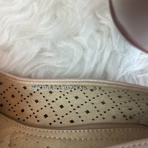 Michaela Women’s Nude/Brown Laser Cut Open Toe Wedge Sandals Size EU 37 - Picture 11 of 14